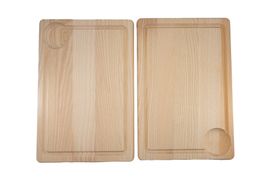 Tranchier - Servierbrett mit Rille 2er-Set 30x20x2cm