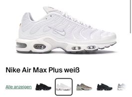 Nike Air Max Plus TN, Gr. 47, neuwertig, weiss.