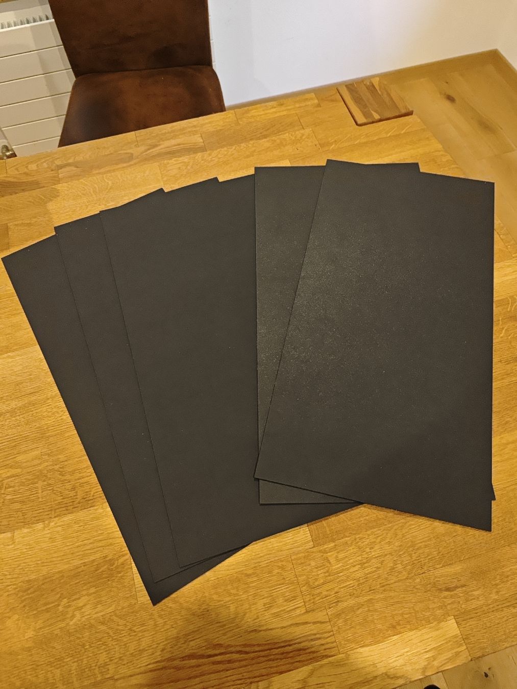 Piatti di portata: 5 Kydex Platten schwarz 1.5mm dick – Usato da Wittenbach venduto da stefange