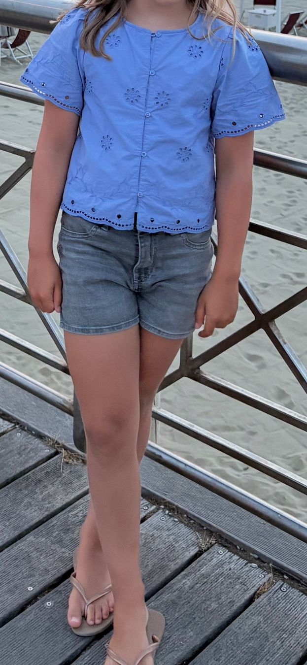 Camicette, T-shirt & Top: Zara oberteil mädchen, gr. 148 Blau. – Usato da Meggen venduto da K.Rigert