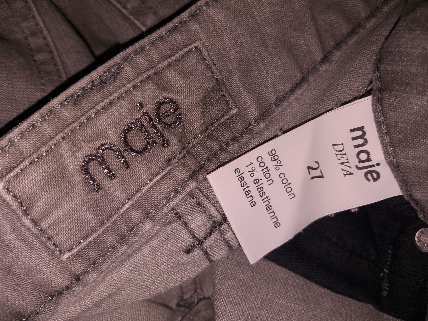 Maje Jeans: MAJE Jeans DEVA taille / Grosse 27 – Usato da Cossonay-ville venduto da Super-Price-Quality 9