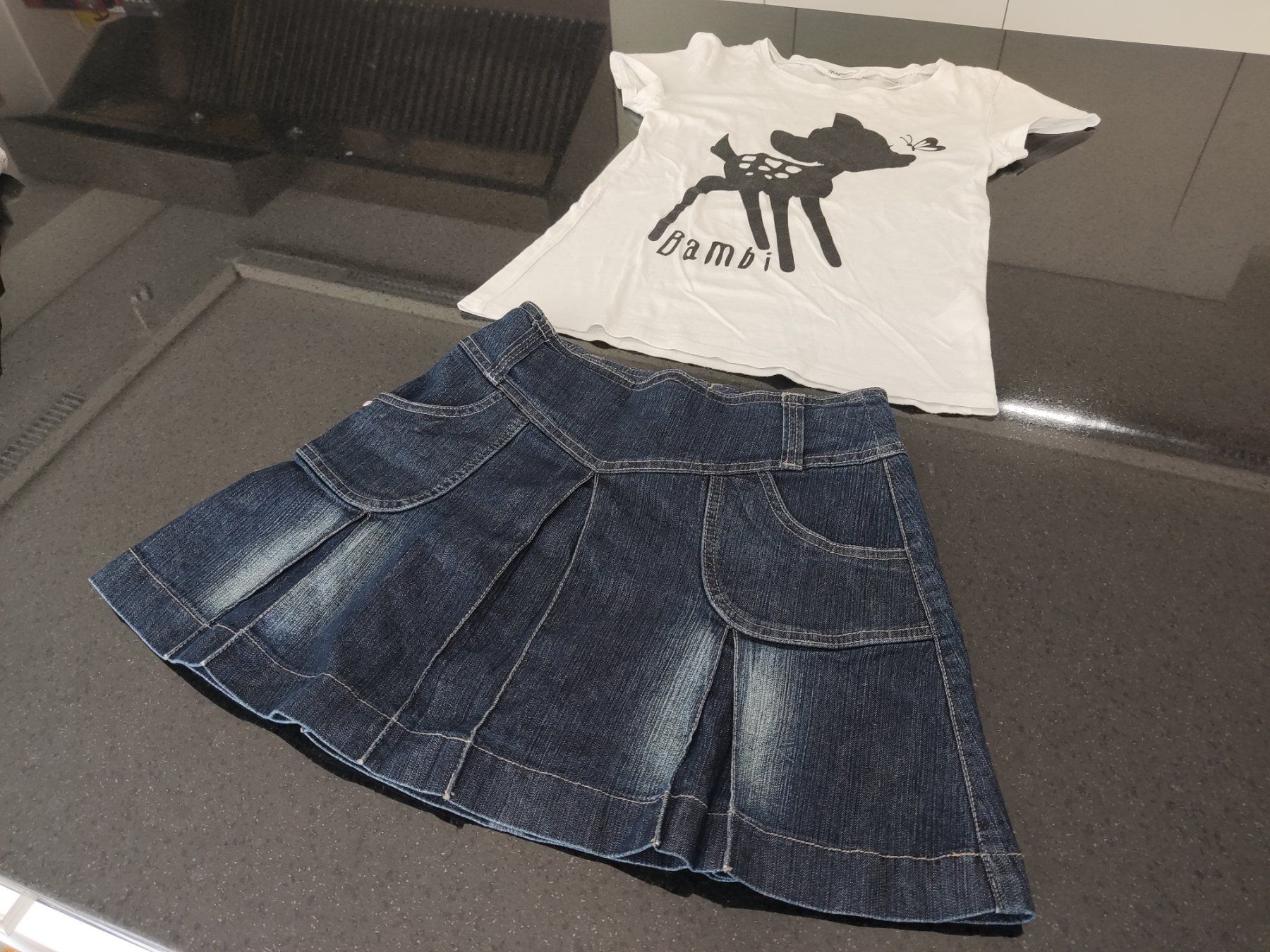 Lotti & Set di vestiti: Mädchen Sommer Rock und T-Shirt 152 – Usato da Kriens venduto da rinzmann 3