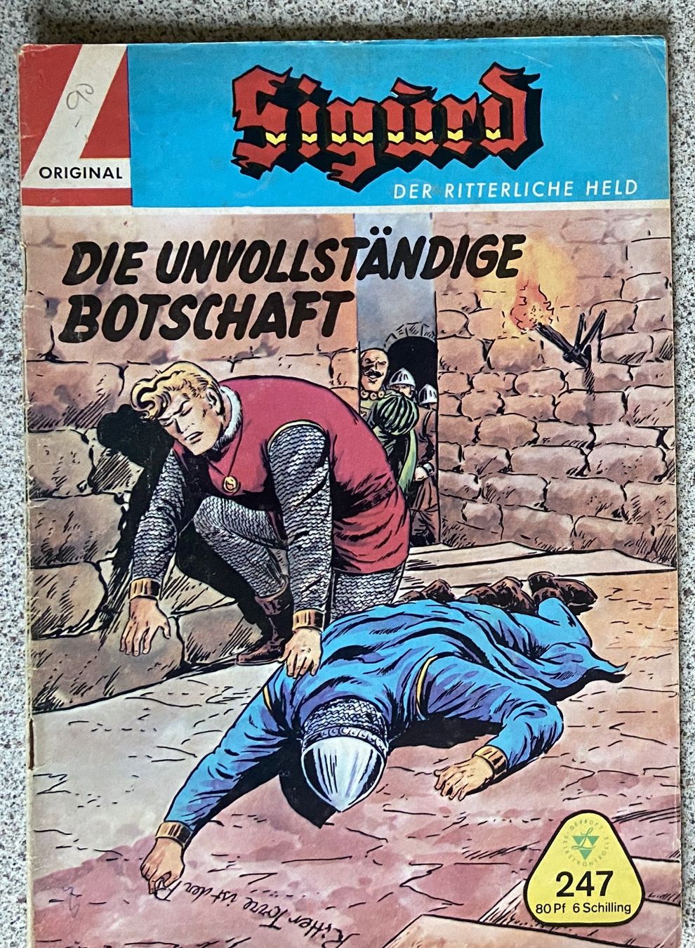 Fumetti: Estrich-Fund Comic Hefte Sigurd Der Ritterliche Held – Usato da Böckten venduto da Hansi36