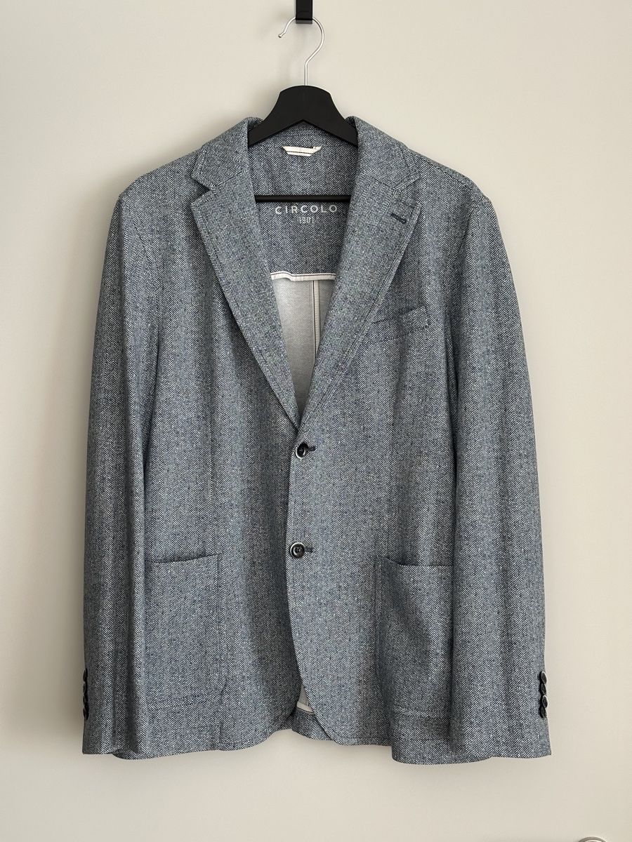 Circolo Completi: CIRCOLO 1901 Men's Blazer, Size 50, Herringbone Pattern – Nuovo (secondo la descrizione) da Zürich venduto da _selected_
