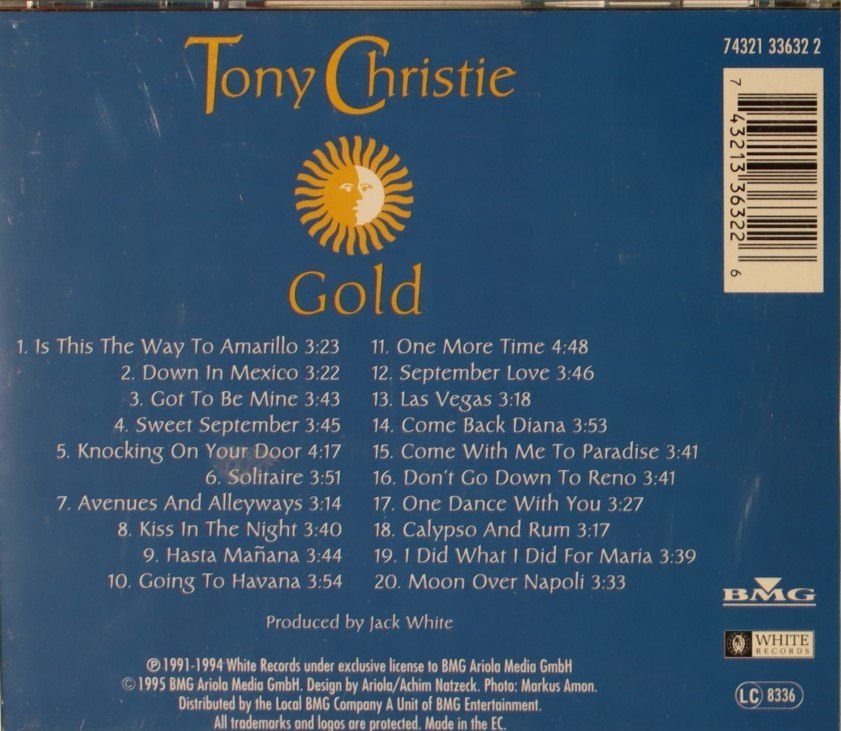 CD: Tony Christie – Gold – Usato da Luzern venduto da CONTENTI 2