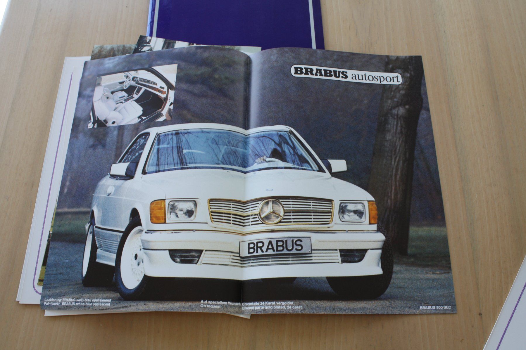 Brabus Documenti: BRABUS Prospektmappe mit Preislisten Tuning 8/1984 – Usato da Wikon venduto da erwin400 8