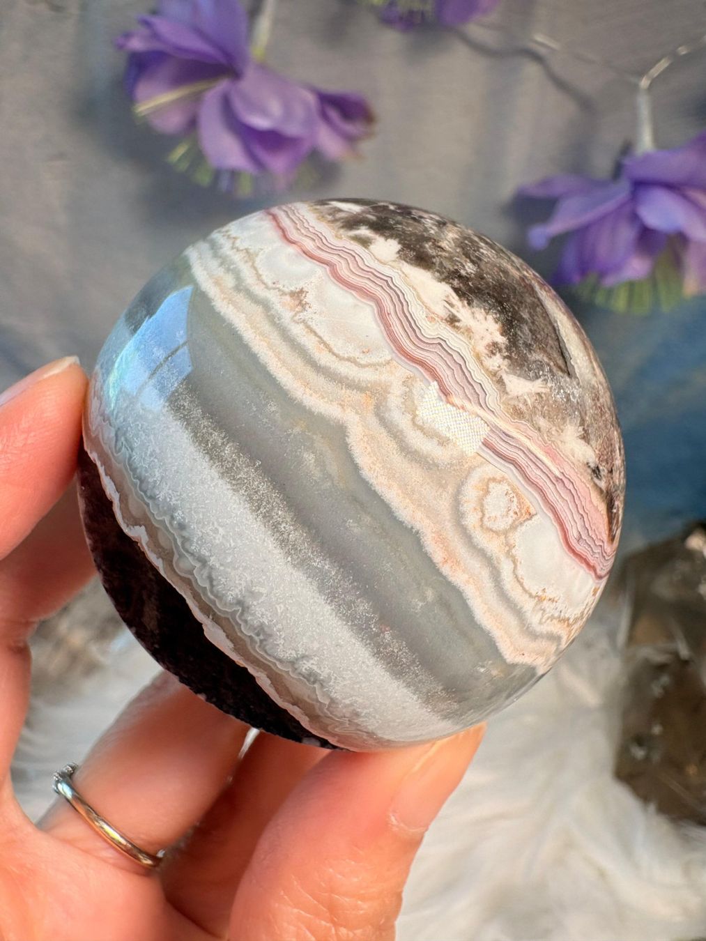 Mineralien & Heilsteine: Money Achat Kugel – Neu (gemäss Beschreibung) aus Neuheim von m.hald 4