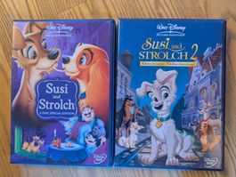 Susi und Strolch 1 & 2 (2 x Disney-DVDs)
