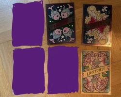 3 Panini cartes stickers zodiaque vintage