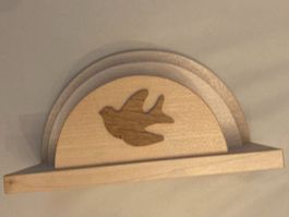 Brief oder Serviettenhalter aus Holz(Nr.8)