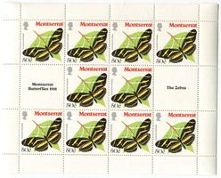 Block "Schmetterlinge". Montserrat
