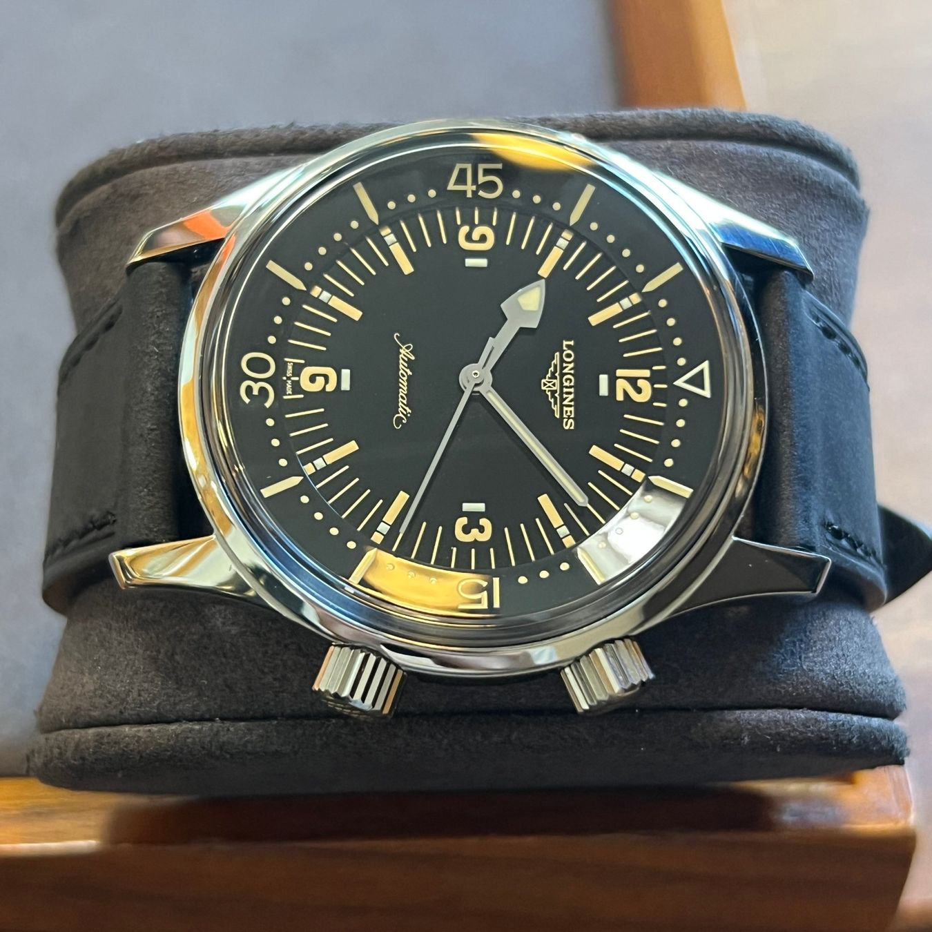 Longines Orologi: Longines Legend Diver Automatic Black Dial L3.674.4 – Usato da Carouge GE venduto da Watchaser 5