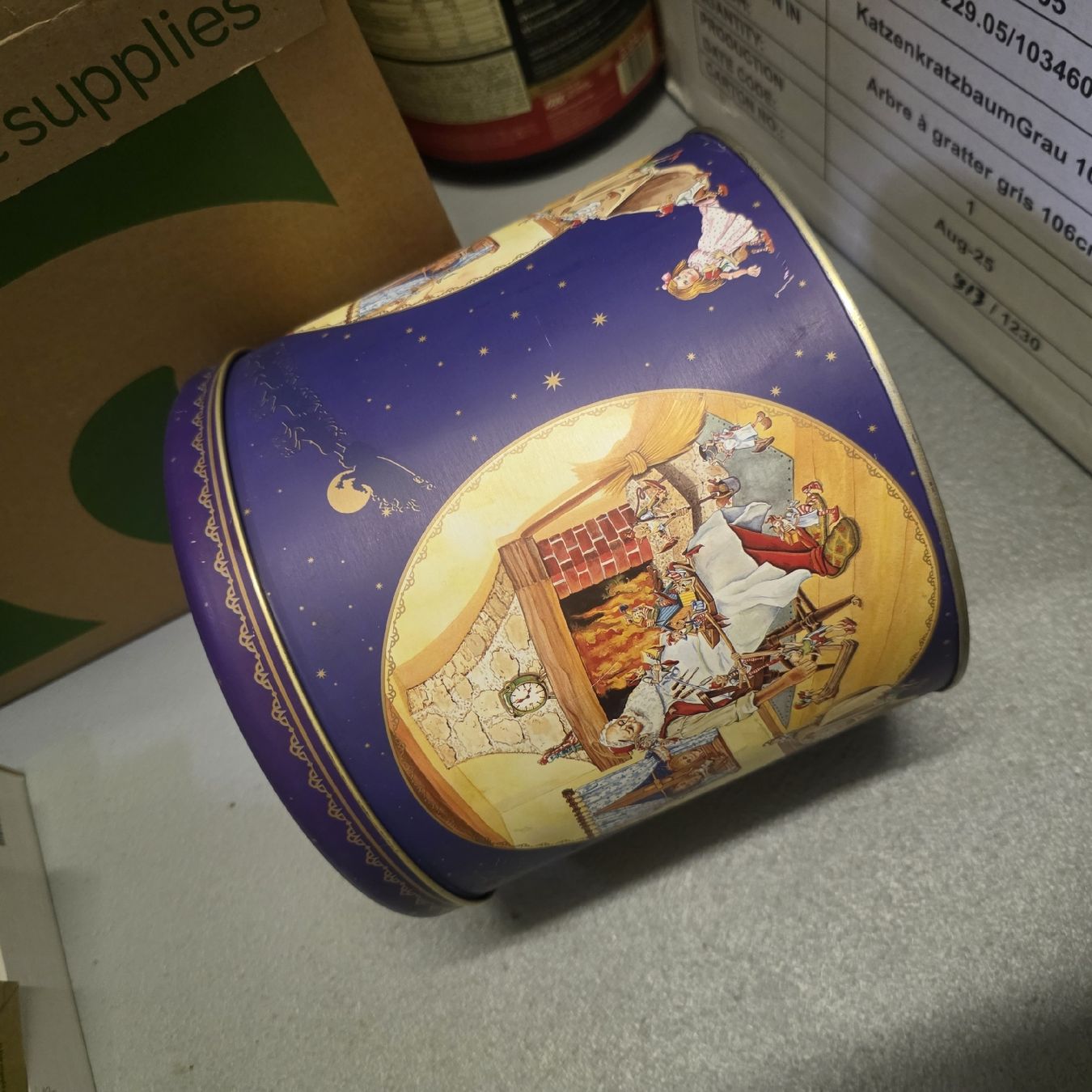 Zuckerdosen: runde Blechdose mit Weihnachtsmotiv – Gebraucht aus Düdingen von jana_b 3