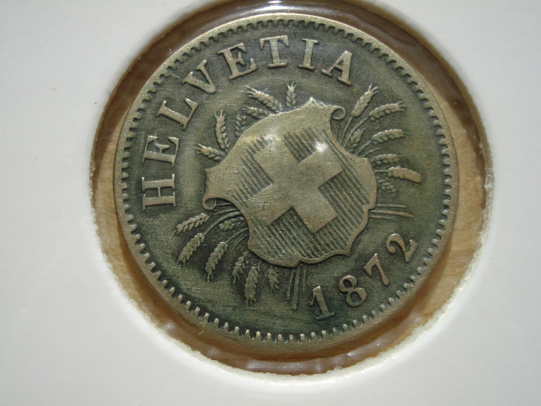 Tutti le monete: (192)  5 Rappen 1872 – Usato da Erlach venduto da Net-Coins 1