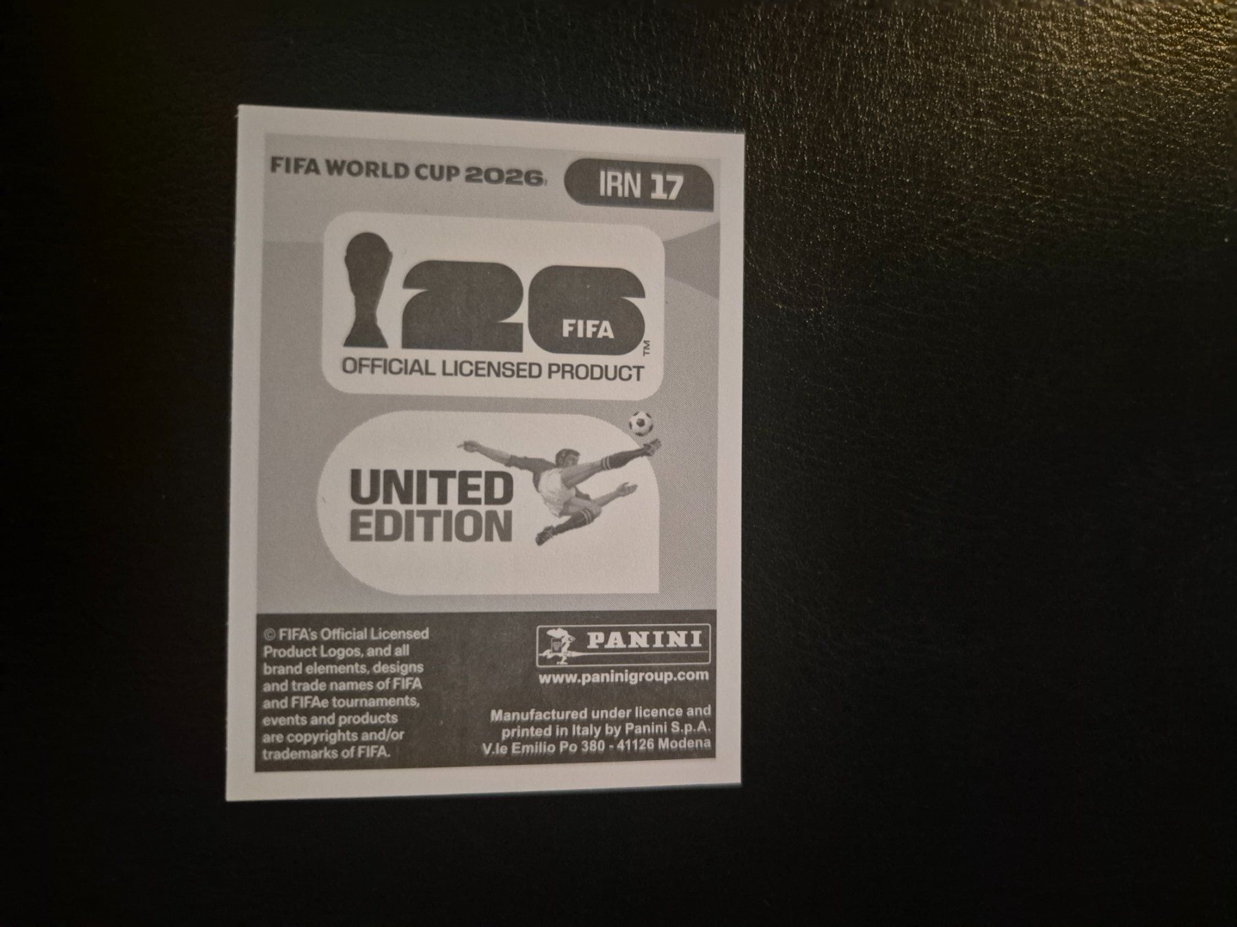 Panini Sammelbilder & Trading cards: Panini WM 26 IRN 17 – Neu (gemäss Beschreibung) aus Rorschacherberg von AJ3108 1