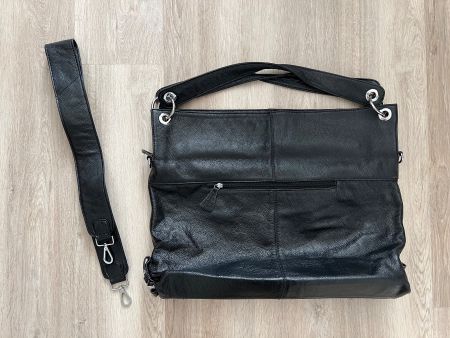 Handtasche und Umhängetasche (Shopper, schwarz, 52cm x 28cm)