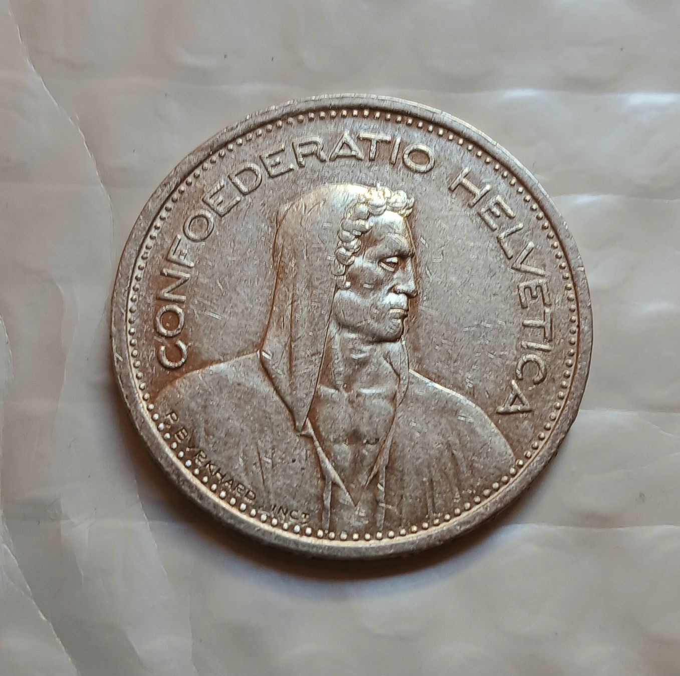 Tutti le monete: Pièce 5 Francs Suisse argent 1953 – Usato da Sciernes-d'Albeuve venduto da Dojo004 1