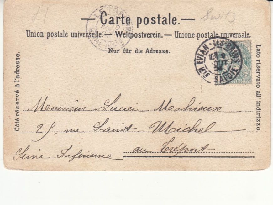 Cartoline postali: Montreux 1904 – Usato da Bürglen TG venduto da StampGraf 1