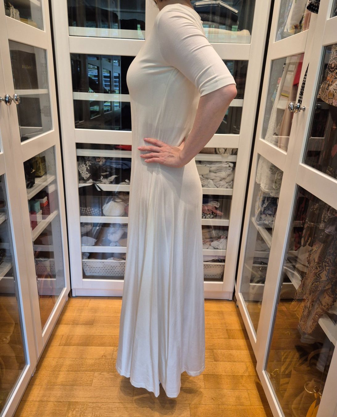 Vestiti: CAES Kleid Elfenbein / Off-White – Nuovo e nell'imballaggio originale da Zug venduto da OliviaK7 3