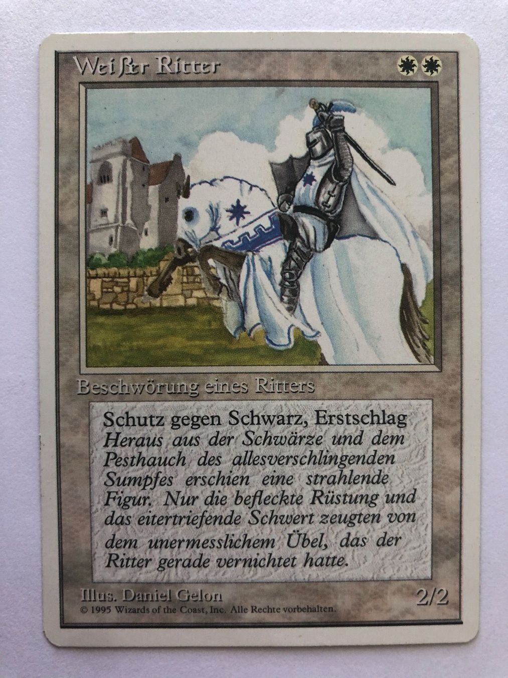 Cartoline: MTG - Weißer Ritter – Usato da Zürich venduto da T_H_O_M_A_S