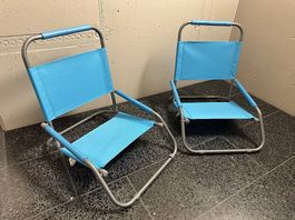 1x Beach chair folding CRIVIT 🩵 Strandstuhl klappbar