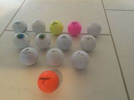 120 Diverse Golfbälle verschiedener Marken