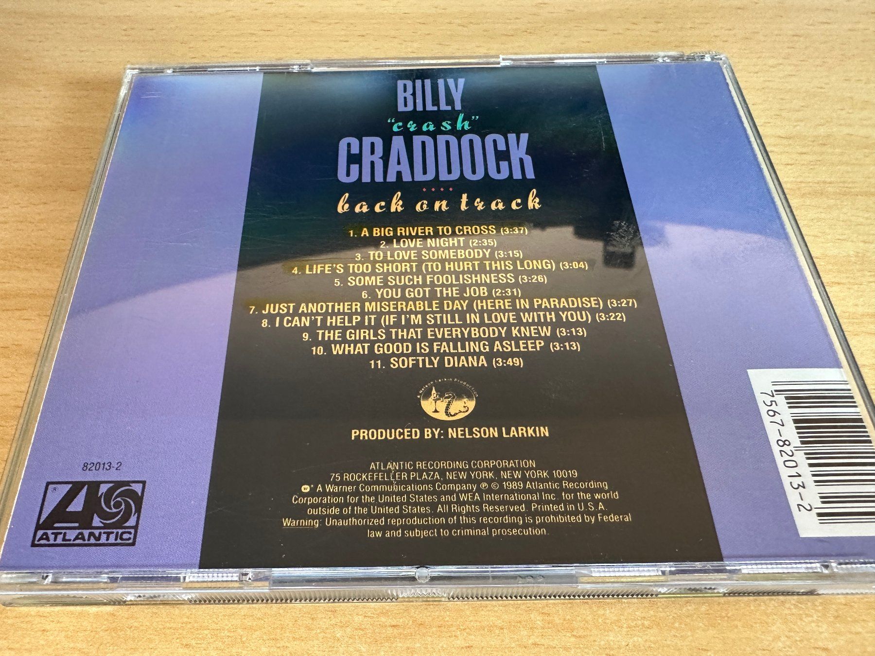 CD: Billy 'Crash' Craddock – Back On Track – Usato da Rikon im Tösstal venduto da Alpenmutz 1