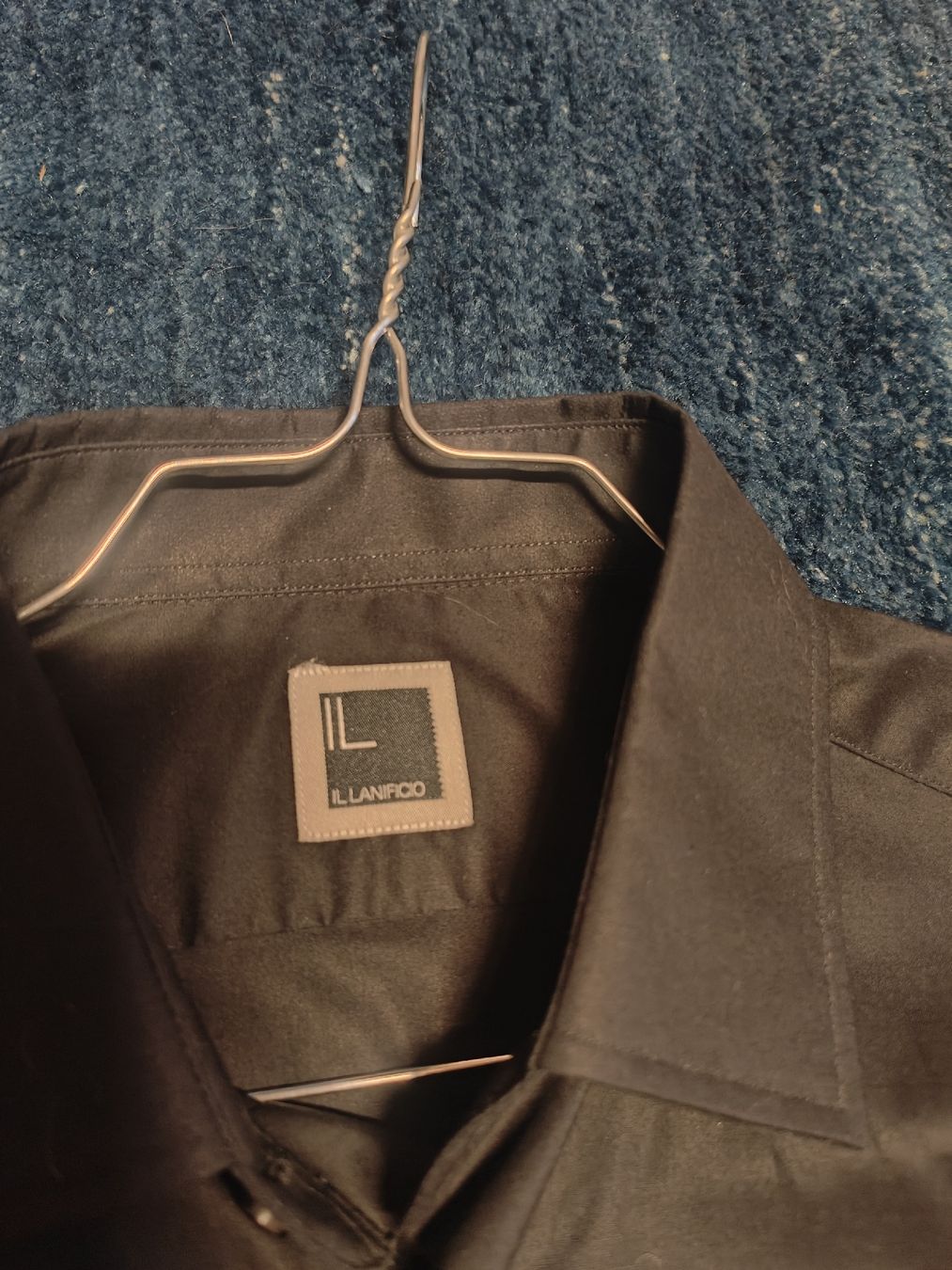Camicie: IL LANIFICIO 39 1/2 MITTELNACHTBLUE HEMD – Usato da Magliaso venduto da RESPIRO01 3