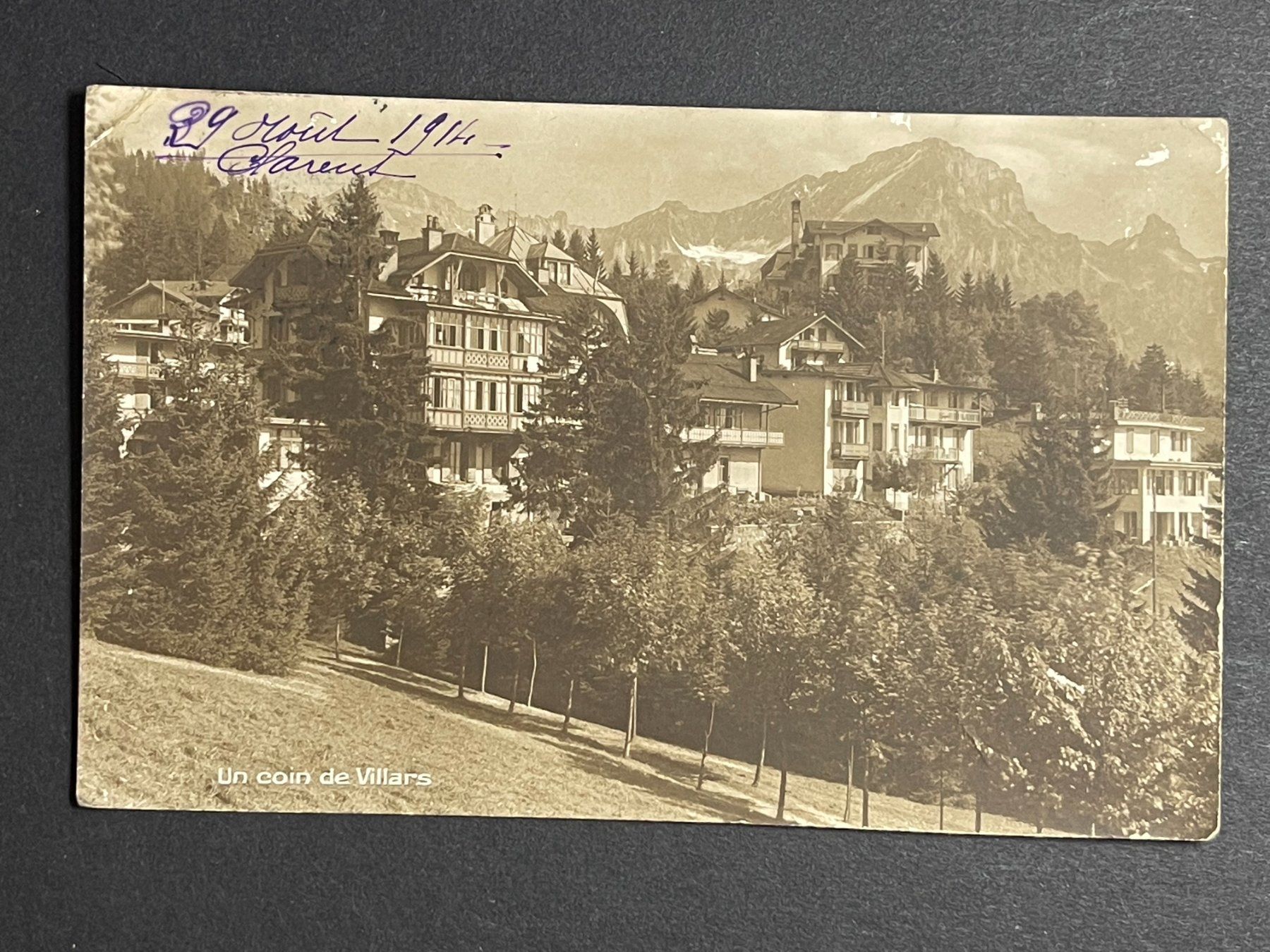 Ansichtskarten: Un coin de Villars – Gebraucht aus Steg VS von _vinci_