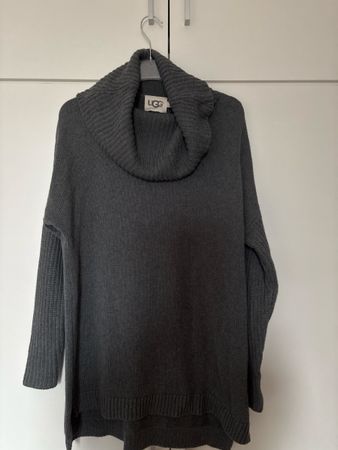 UGG Pullover mit Rollkragen Grau Grösse M Baumwollmix