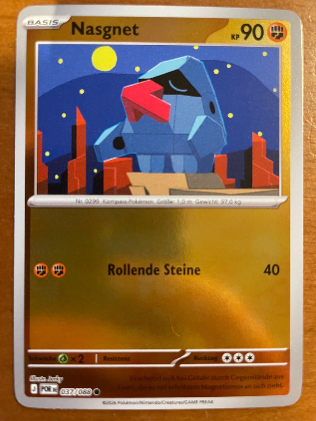 Pokémon Carte collezionabili: Pokemon Nasgnet Reverse (Versand gratis) – Nuovo (secondo la descrizione) da Chur venduto da Angerson