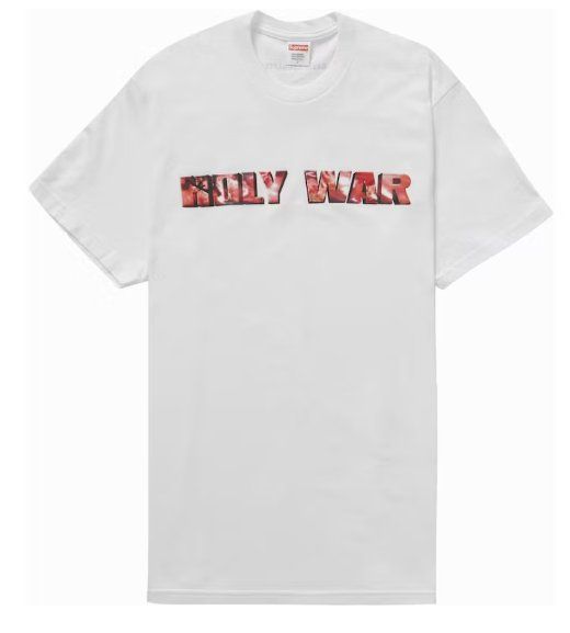Supreme T-shirt: Supreme Holy War Tee, White, Size M "David Lachapelle" – Nuovo e nell'imballaggio originale da Wilen b. Wollerau venduto da ccgold