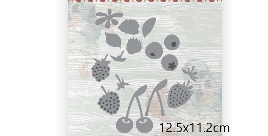 Sciablone: Neues Stanzschablonenset Obst / Beeren – Nuovo e nell'imballaggio originale da Effretikon venduto da wenuss 2