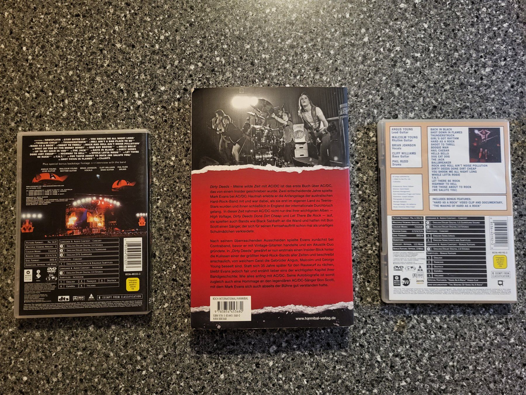 Tutti i DVDs: AC/DC Sammlung  2 Dvd und Buch AC/DC  Dirty Deeds Mark Evans – Usato da Seltisberg venduto da Ppeter68 1