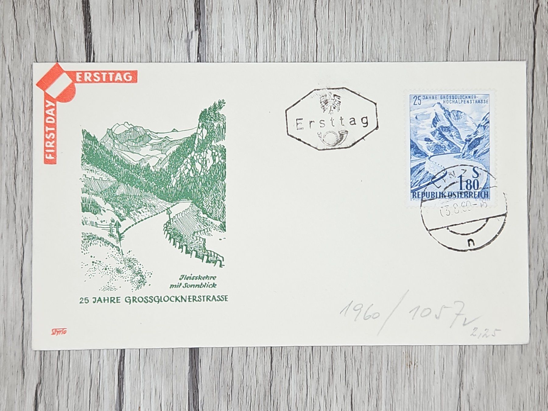 Tutti i francobolli: CL14 Enveloppe + Timbre Autriche 1960 – Usato da Cousset venduto da Patrick_Collections