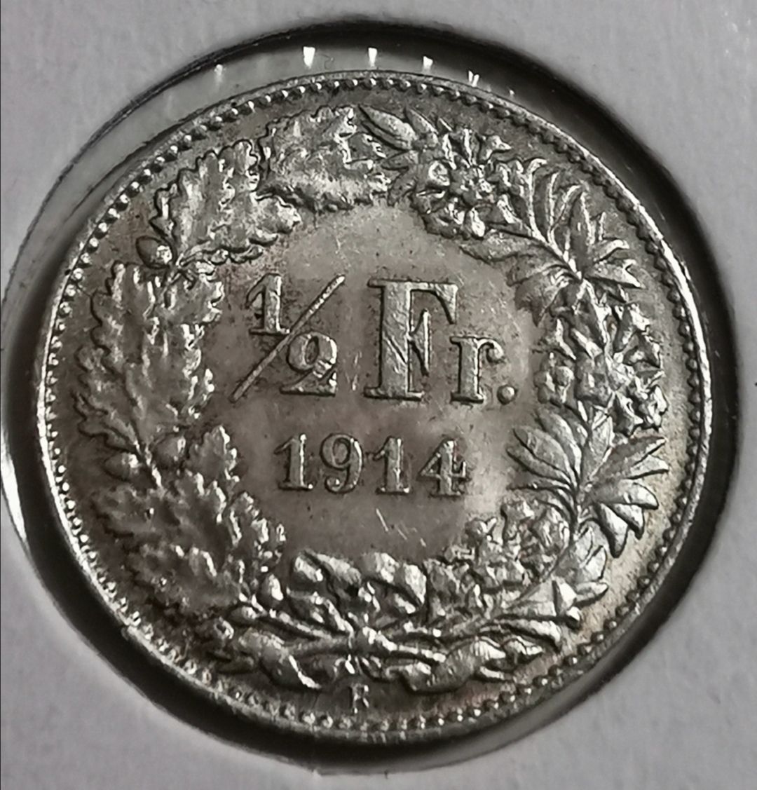 Alle Münzen: 50 Rappen 1914 Silber – Gebraucht aus Zürich von turbopuz