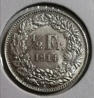 50 Rappen 1914 Silber