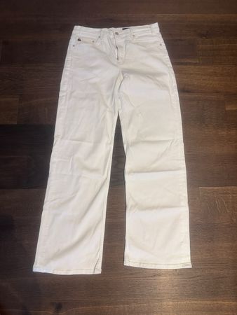 AG Adriano Goldschmied Hose New Baggy Wide weiss Gr. 30