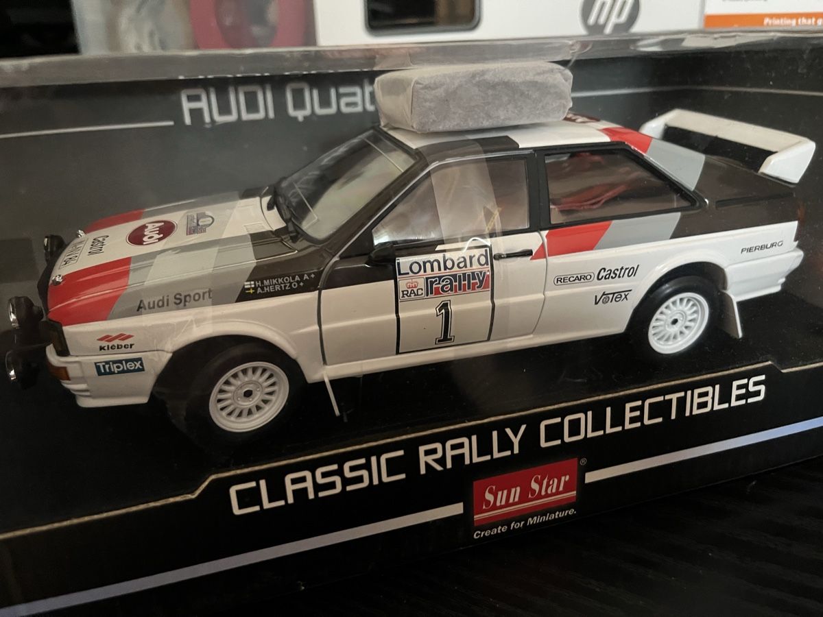 Audi Modellini d'auto: Audi Quattro. 1:18 Sunstar – Nuovo e nell'imballaggio originale da Rümlang venduto da Papamoll4