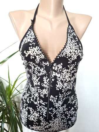 Top à fermeture zip - Volcano- imprimé floral – Taille S