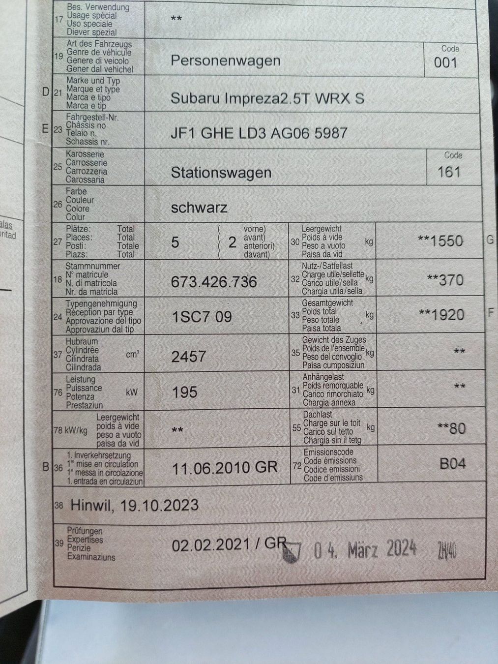 Subaru Autos: Subaru impreza wrx – Gebraucht aus Wildberg von wintergreen 6