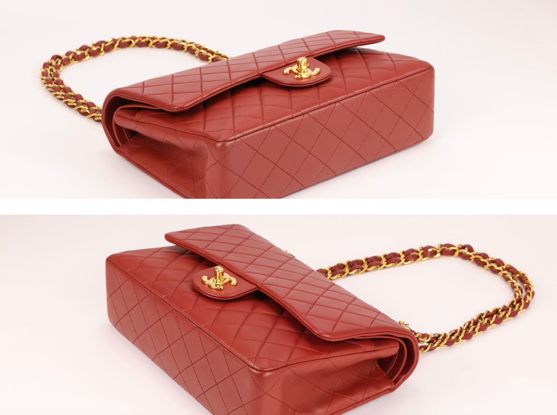 Chanel Borse da donna: Rot Chanel Classic Double Flap Handtasche aus Lammleder – Usato da Varen venduto da des_9lqh 8
