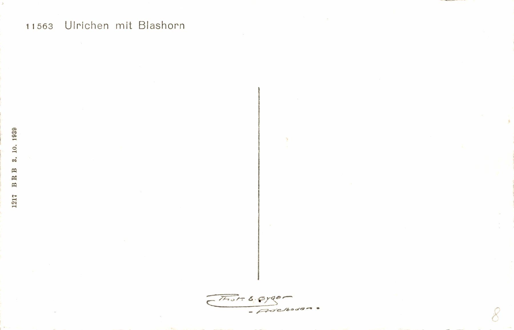 Cartoline postali: Ulrichen mit Blashorn – Usato da Bronschhofen venduto da Astore 1