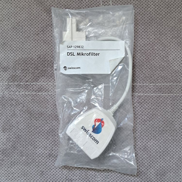 DSL Micro filtre Swisscom SAP 129832 NEUF (Neuf avec emballage d ...