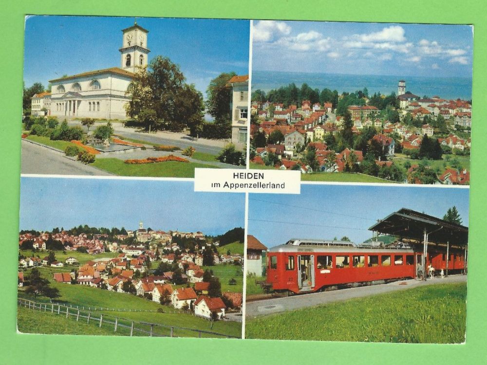 Cartoline postali: Heiden Appenzell Bahn – Usato da Zürich venduto da t24_de