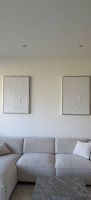 Tableau blanc en relief 