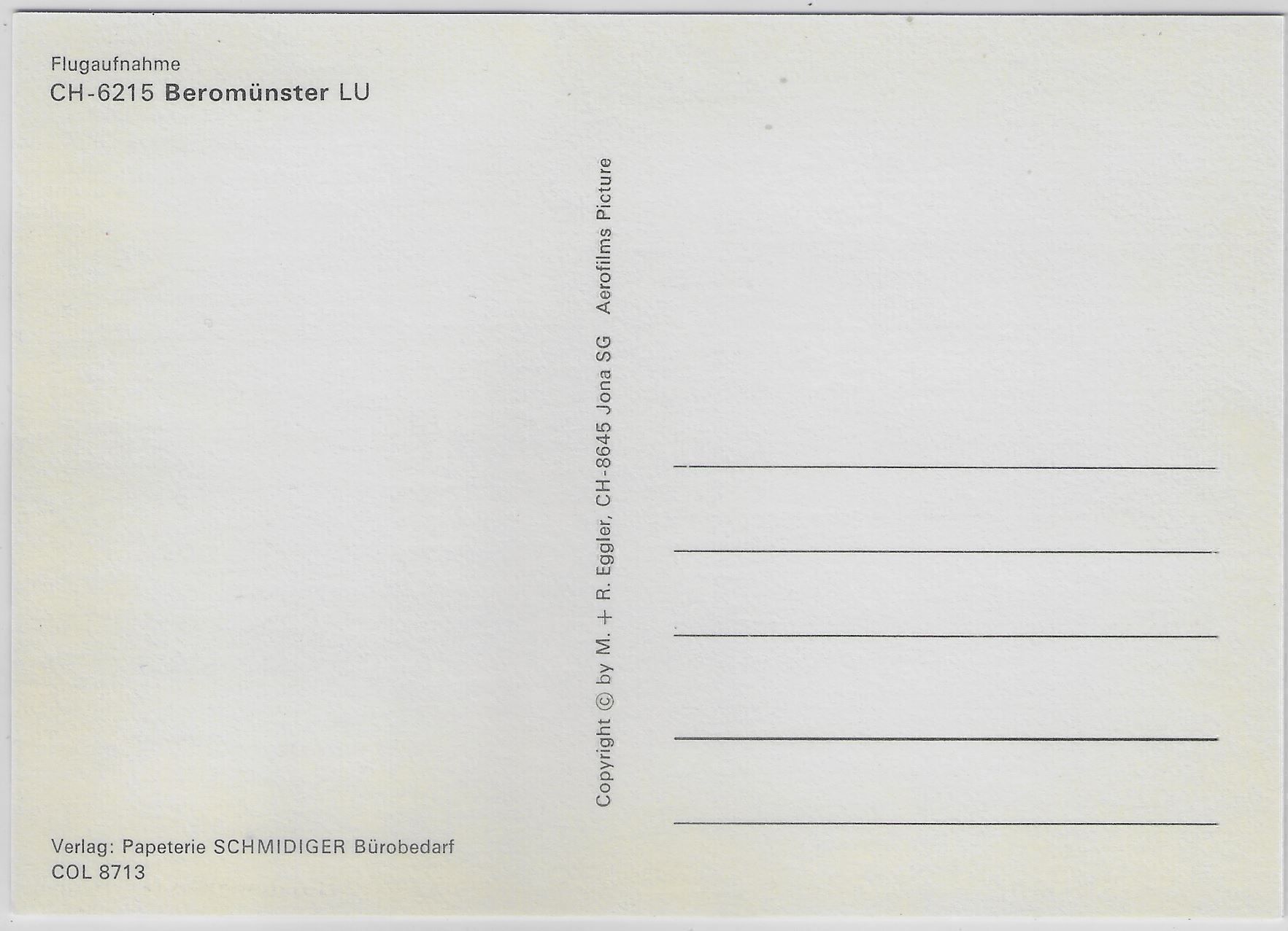 Cartoline postali: Flugaufnahme Beromünster – Antico da Ettingen venduto da Kartenplanet 1