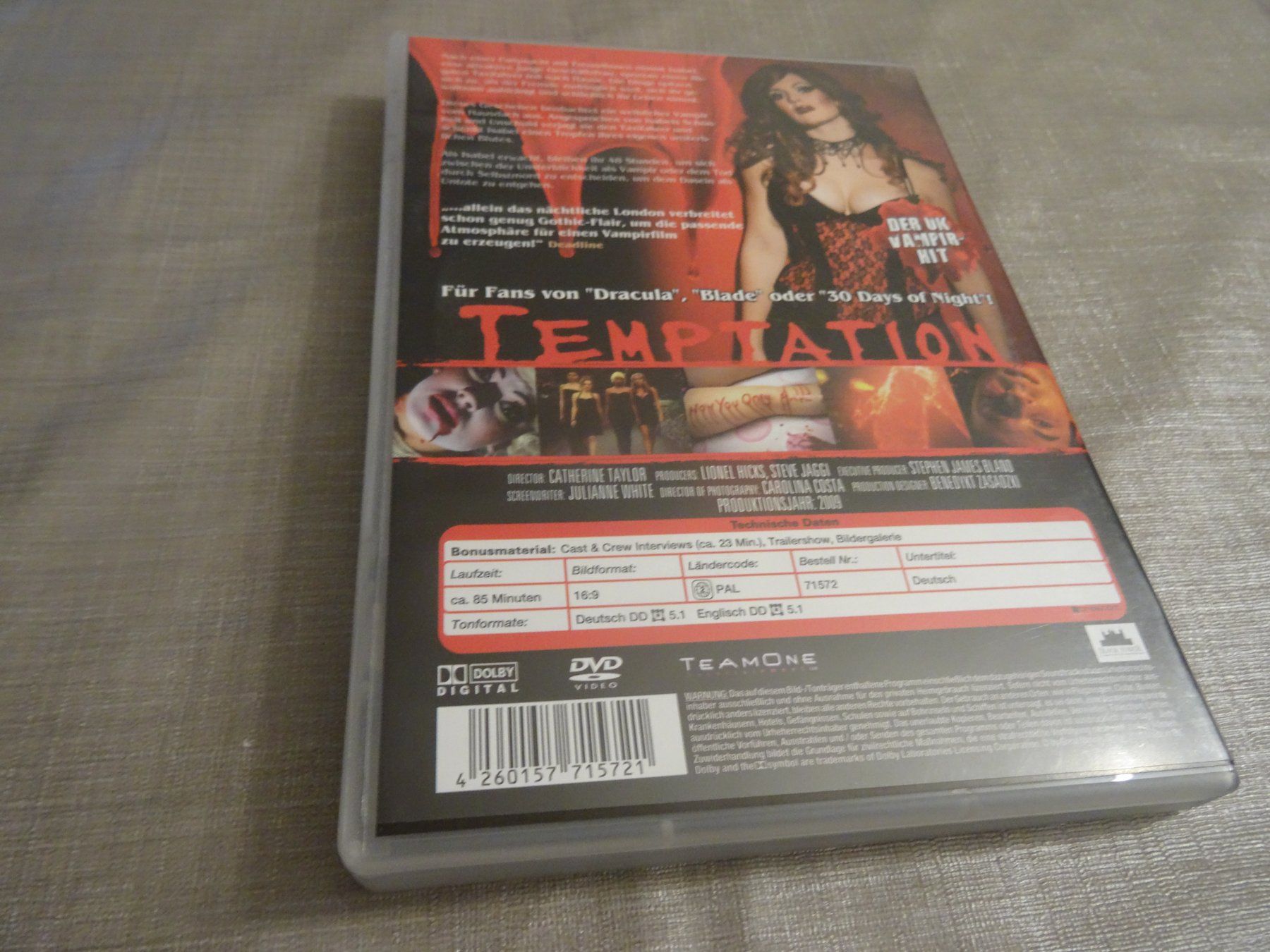 Tutti i DVDs: DVD Temptation - Der UK Vampir-Hit – Usato da Olten venduto da Disc-Verkauf 2