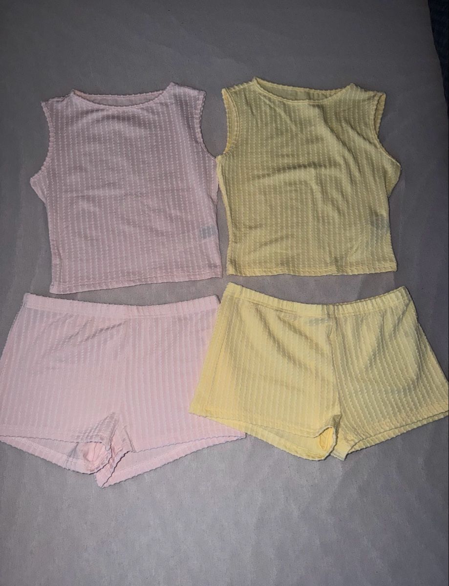 Shein Negligees & Pyjamas: 2-TEILIGES SET ROSA/GELB – Neu (gemäss Beschreibung) aus Oftringen von soraia.i