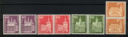 1963–68, Postgeschichtliche Motive/Baudenkmäler Rollenmarken